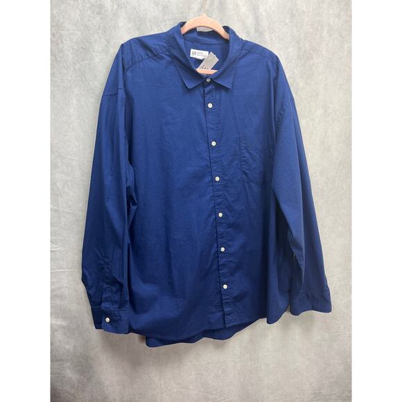 Gap Mens Stretch Poplin Big Button-Down Shirt Size XXL - Picture 4 of 12
